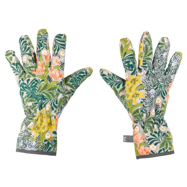 william morris gardening gloves Green Floral Potting Gloves