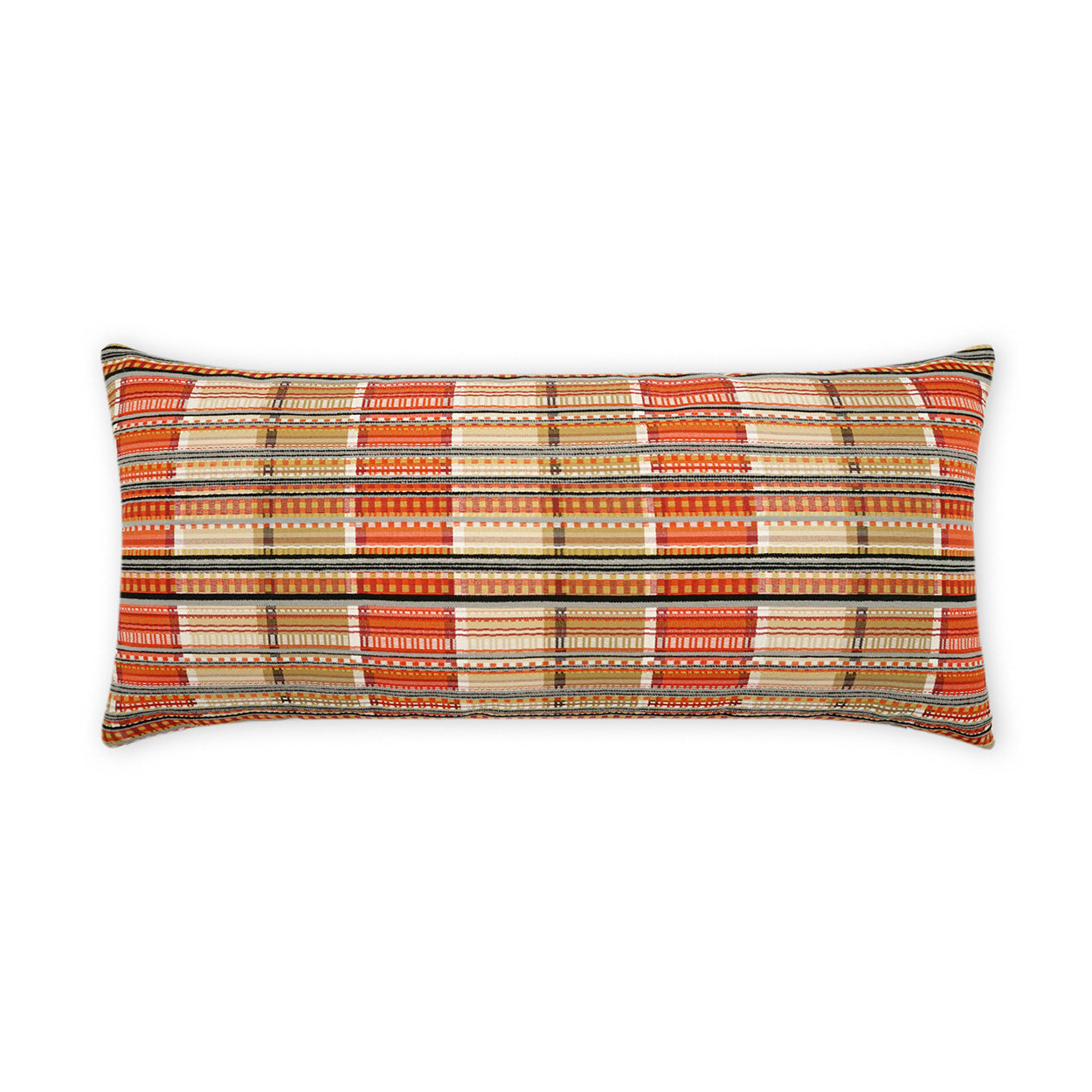 Striped Spice Indoor Outdoor Lumbar Pillow