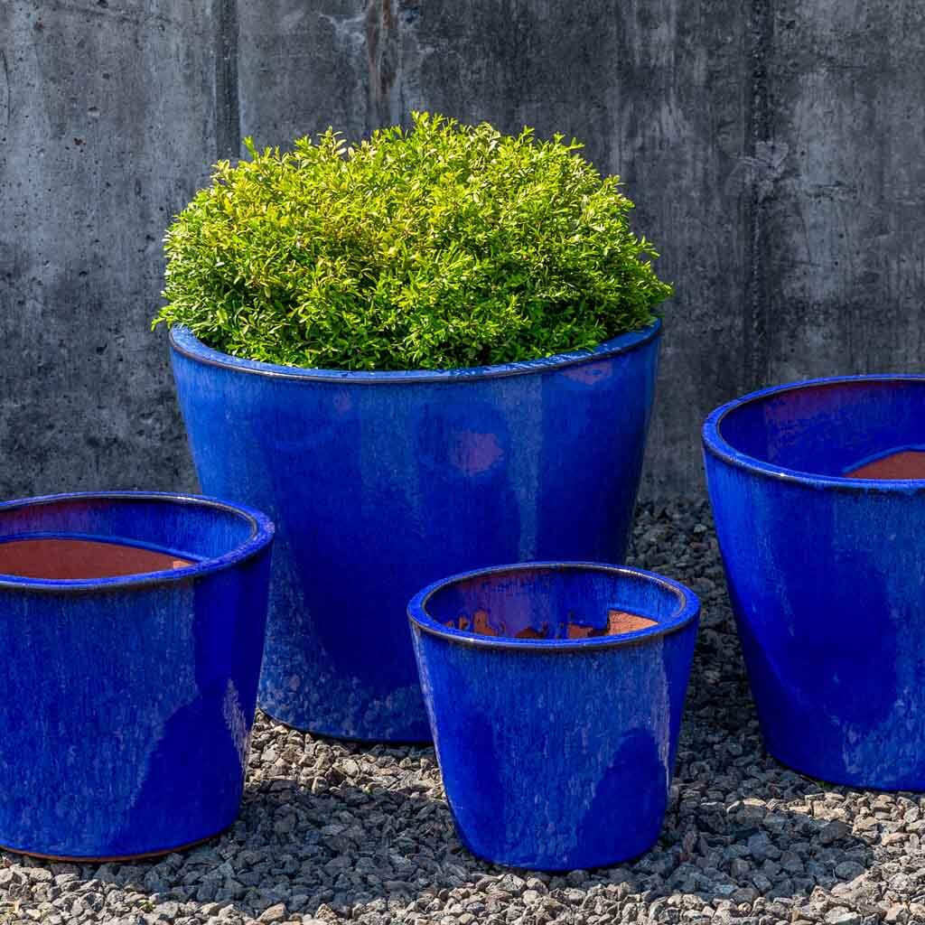 blue terracotta plant pots Portale Planters