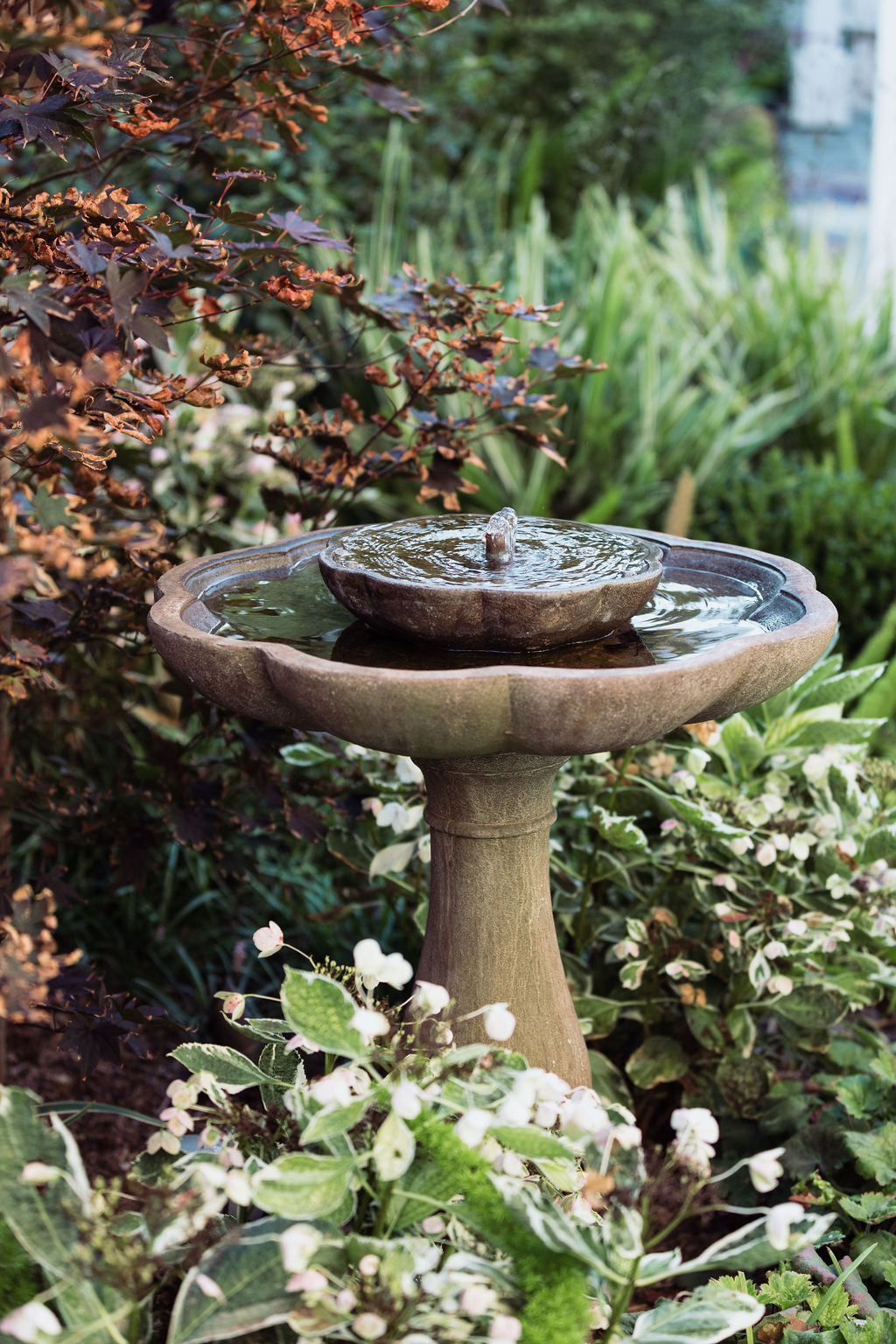 Campania International Flores Pedestal Fountain - Thumbnail 3