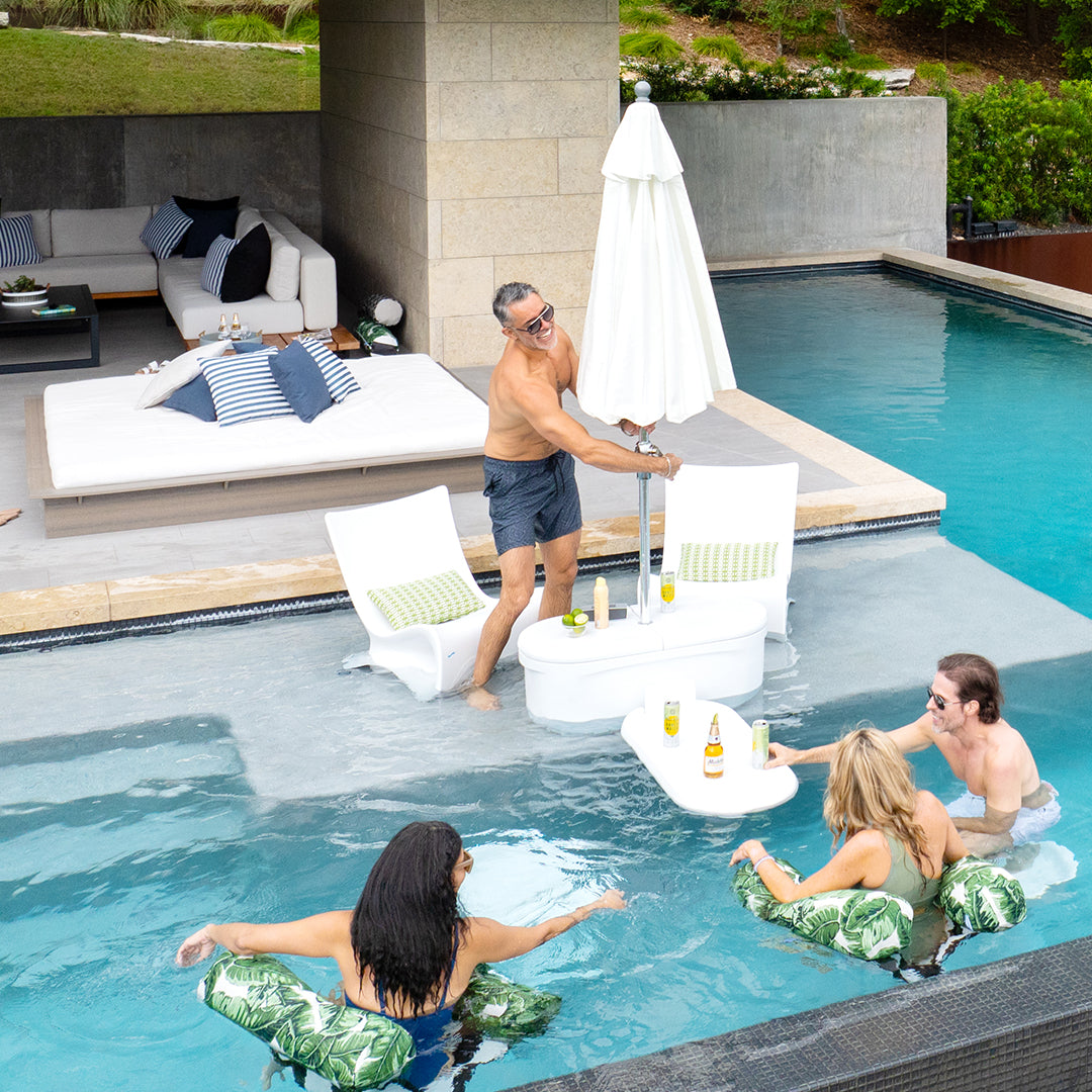 Ledge Lounger Swimways Sonoma Chaise Lounge Terra Sol Pool Lounger SwimWays Terra Sol Sonoma 2-in-1 Pool Float