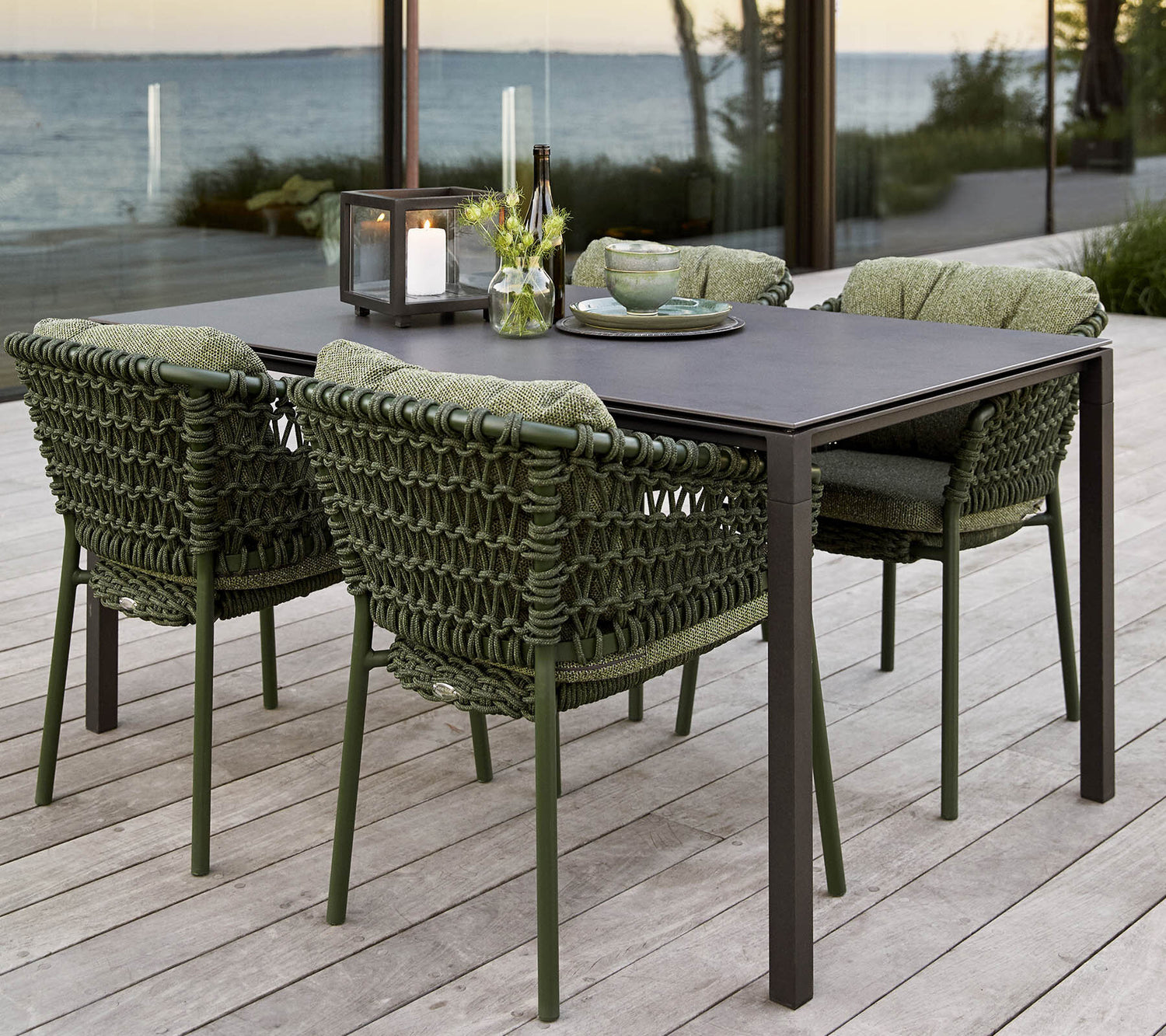 Concrete top garden dining table shop