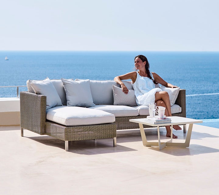Connect Corner Sofa in Taupe Patio and Garden Collection Shop