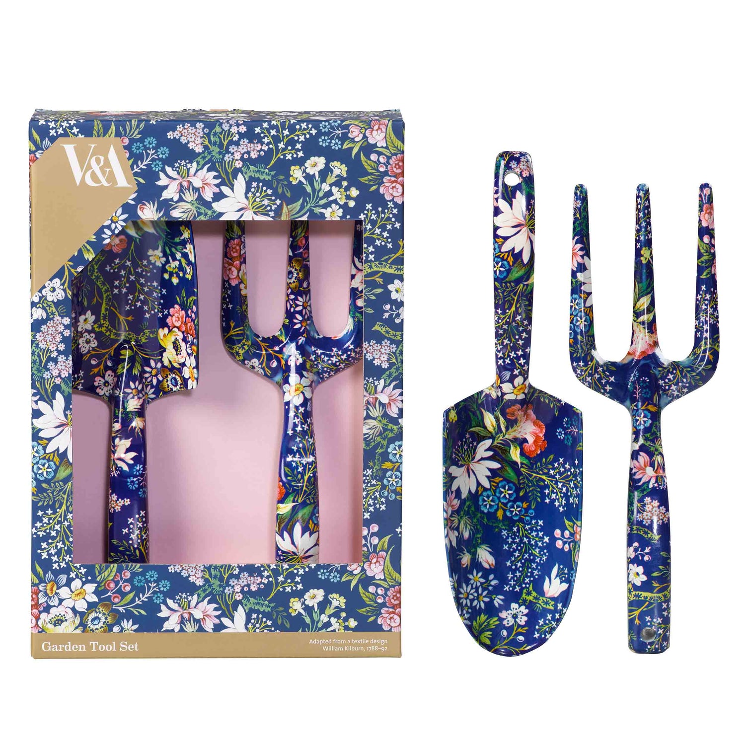 floral garden trowel V&A - Fork and Trowel Set