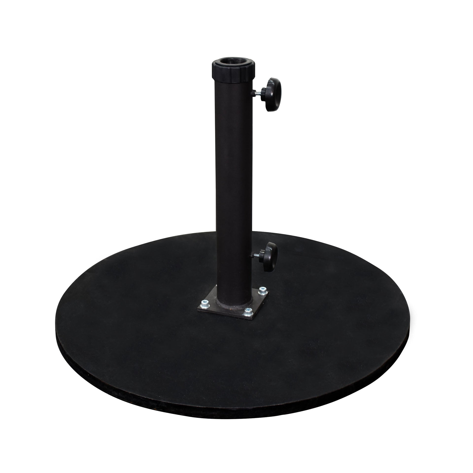 black round cast iron patio umbrella holder Base outdoor gear Scientific Angler 9' model. Color:SHADOW This is our 17