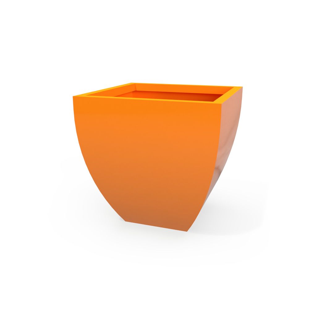 large orange outdoor plant pots Lima Fiberglass Tapered Indoor/Outdoor Planter