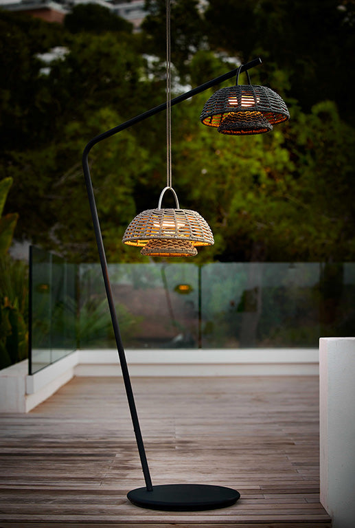 hanging lamp with plants Illusion Hanging Lamp in Taupe