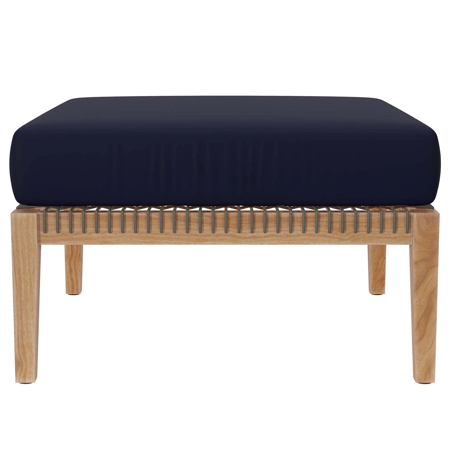Kauai Outdoor Ottoman in Navy Patio and Garden Collection Shop