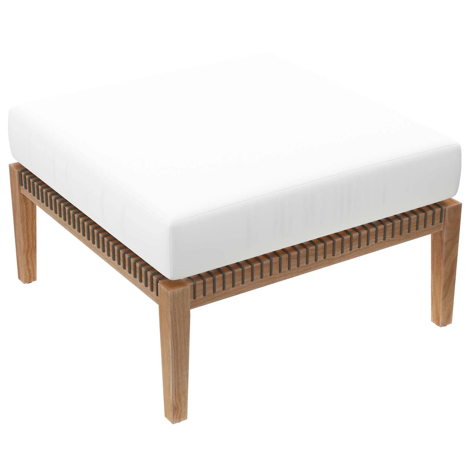 White outdoor hot sale ottoman