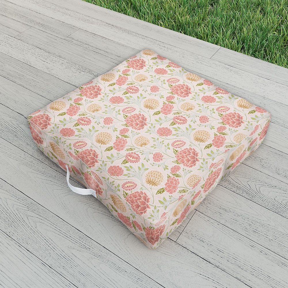 Pink floral discount outdoor chair cushions