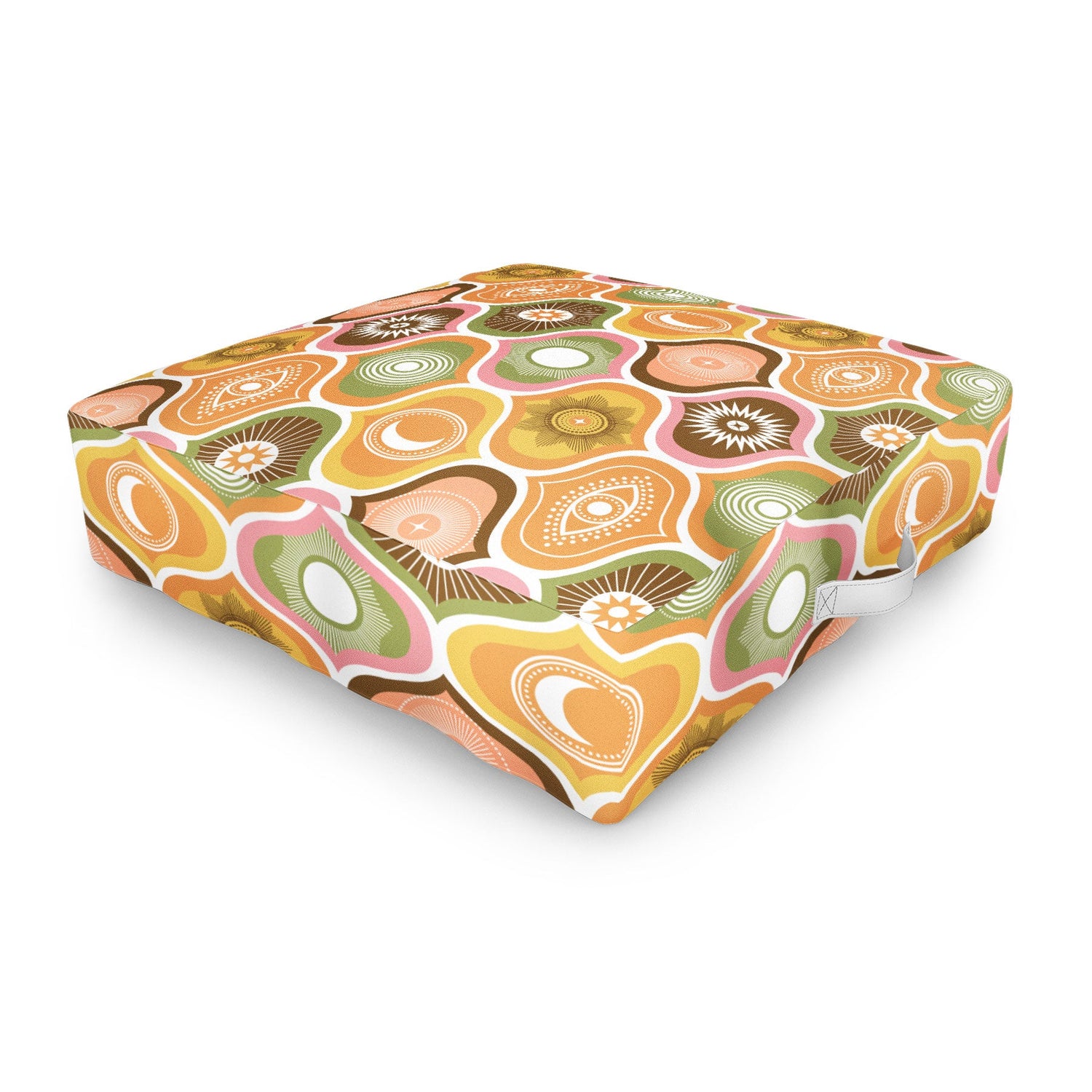Retro Pattern Outdoor Floor Cushion Collection | Shop Living Gardens