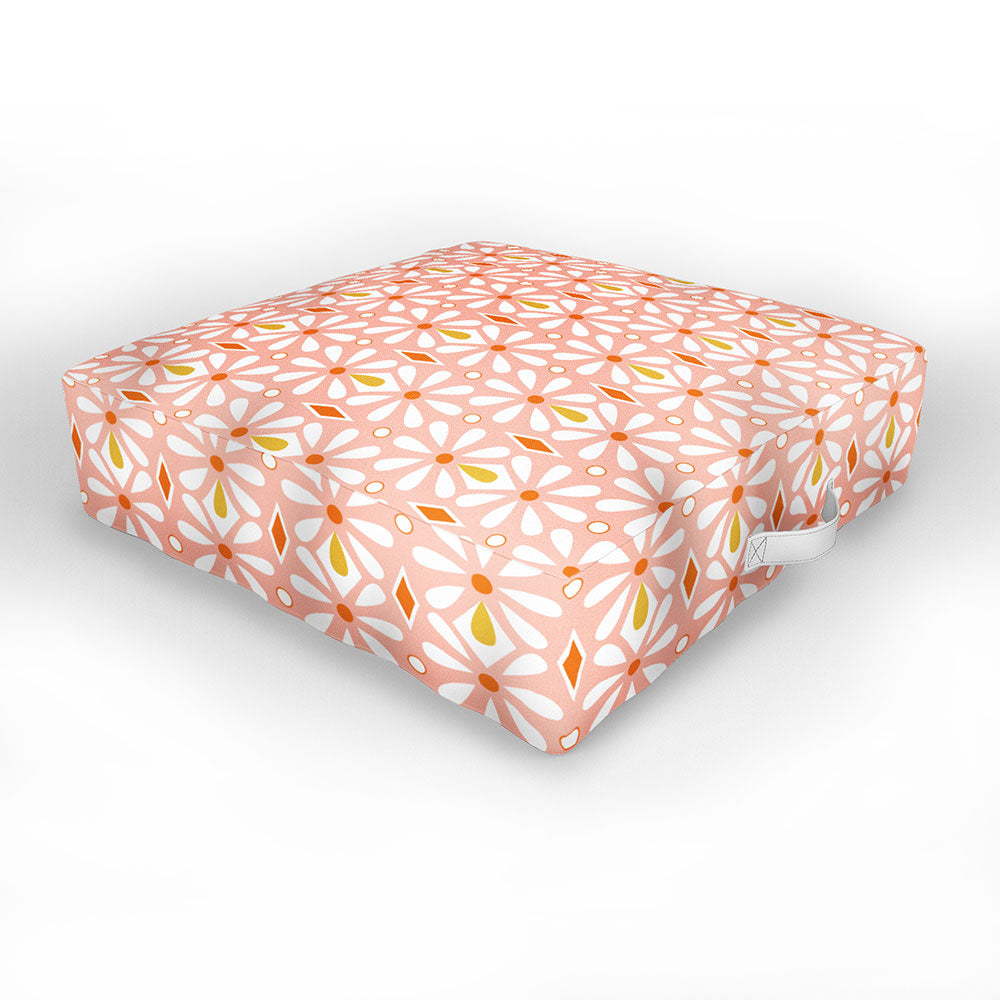 Retro Pattern Outdoor Floor Cushion Collection | Shop Living